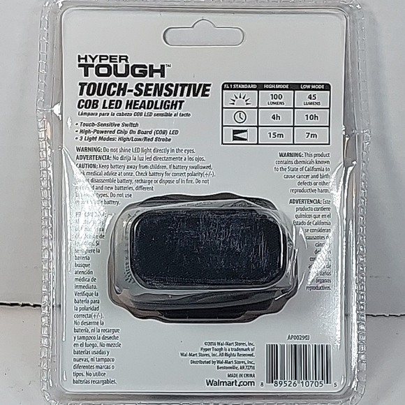 Hyper Tough LED 100 Lumens Headlamp Head Light Torch Flashlight Camping Hiking - Picture 3 of 4